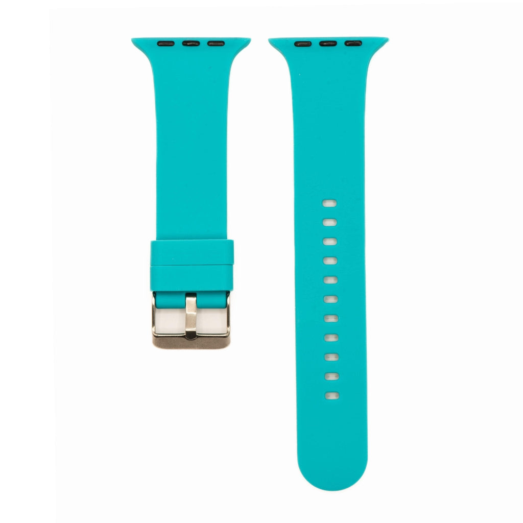 Silicone Solid Buckle Band - For Apple Watch - Teal