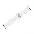 Silicone Solid Buckle Band - For Apple Watch - White