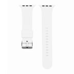 Silicone Solid Buckle Band - For Apple Watch - White