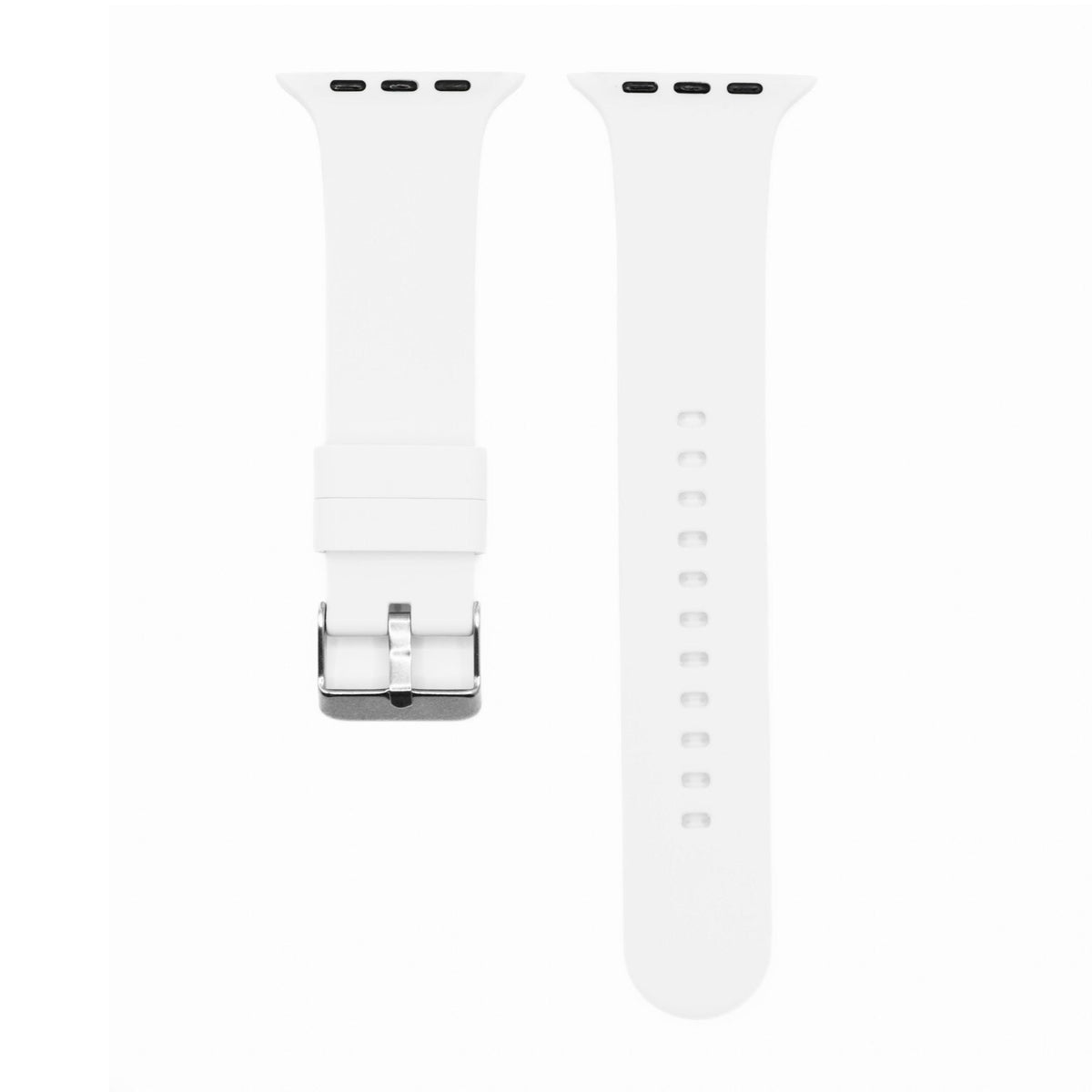 Silicone Solid Buckle Band - For Apple Watch - White