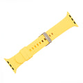 Silicone Solid Buckle Band - For Apple Watch - Yellow