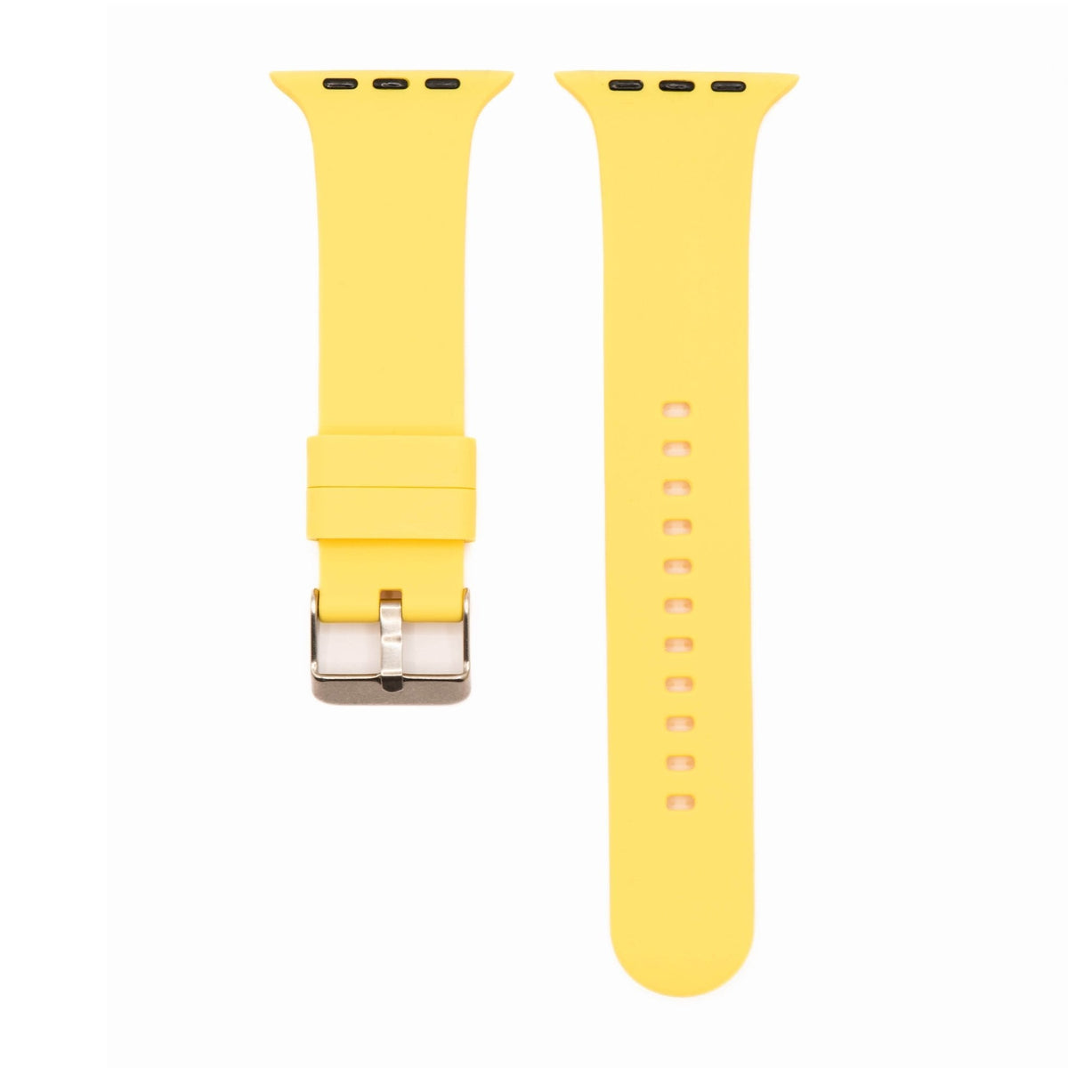 Silicone Solid Buckle Band - For Apple Watch - Yellow