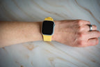 Silicone Solid Buckle Band - For Apple Watch - Yellow