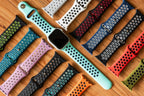 Silicone Sport Band - For Apple Watch - Black-White