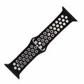 Silicone Sport Band - For Apple Watch - Black-White