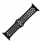Silicone Sport Band - For Apple Watch - Black-White