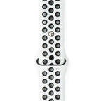 Silicone Sport Band - For Apple Watch - White-Black