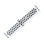 Silicone Sport Band - For Apple Watch - White-Black