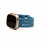 Silicone Wave Band - For Apple Watch - Slate blue