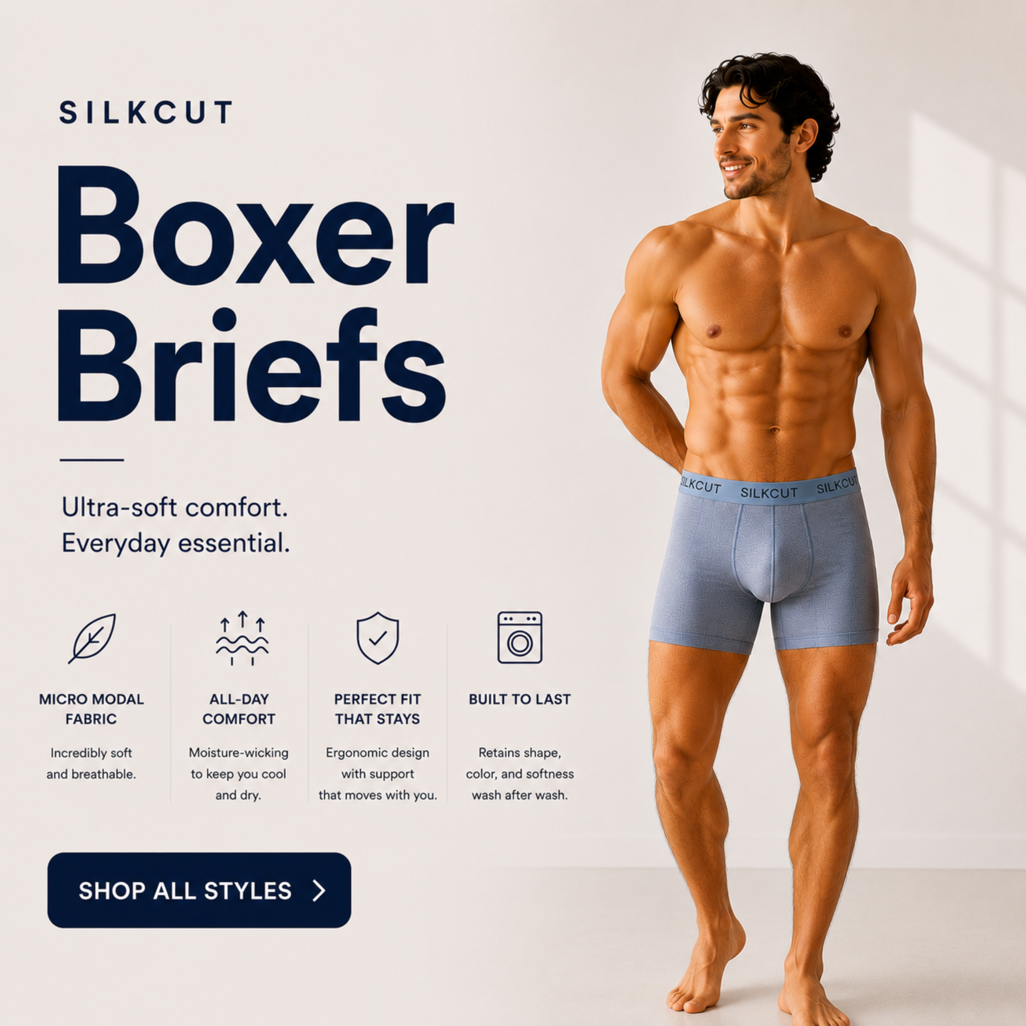 SilkCut Micro Modal Air Boxer Brief