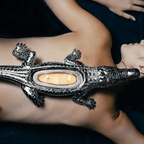 Silver Grand Alligator Candle