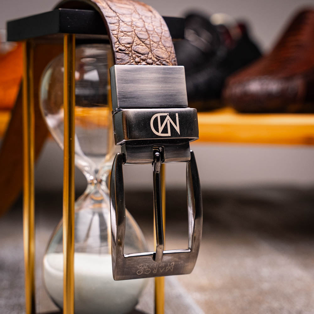 Silvio Belt Washed Brown