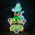 Sinclair Dino Gasoline Trade Mar Reg.US. Patent Off New York Neon Signs Light