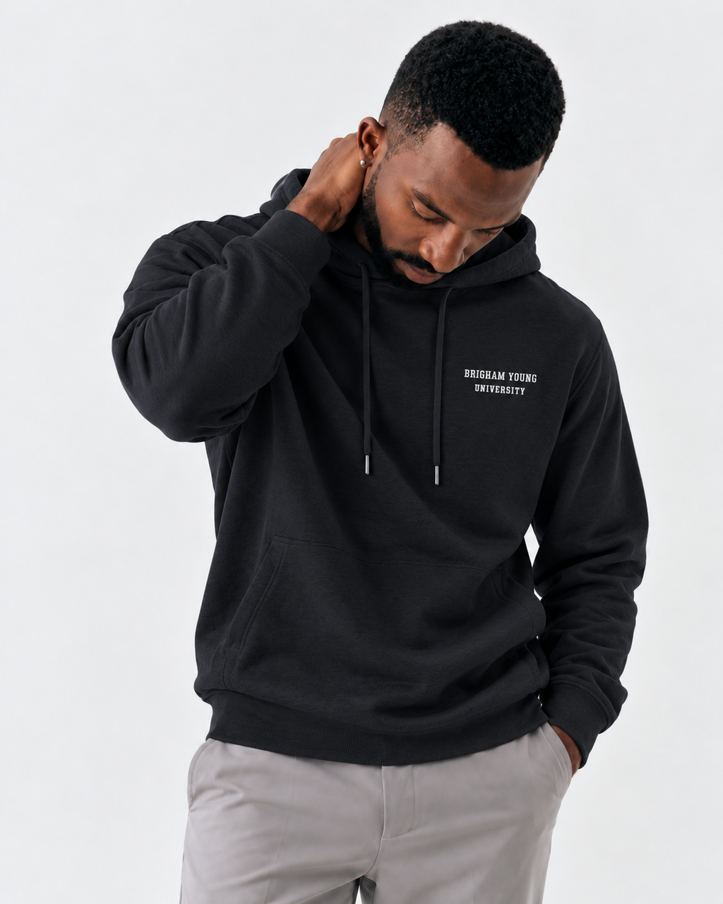 BYU Singular Black Hoodie