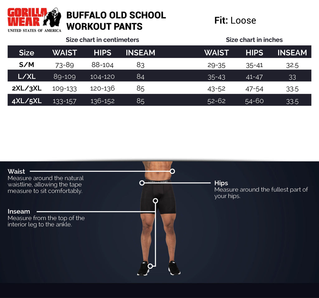 Buffalo Old School Pants - Black/Gray