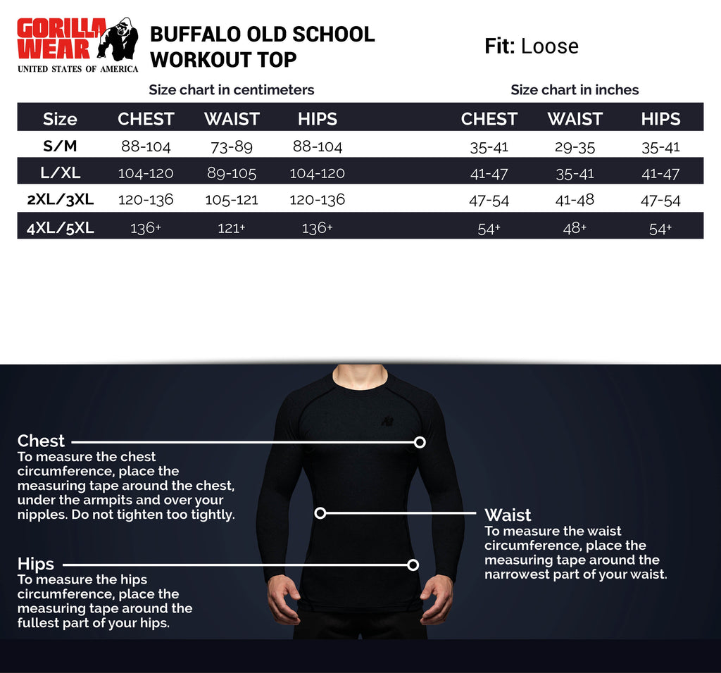 Buffalo Old School Top -Black/Red