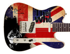 The Who Pete Townshend Signed British Flag  Graphics Guitar ACOA