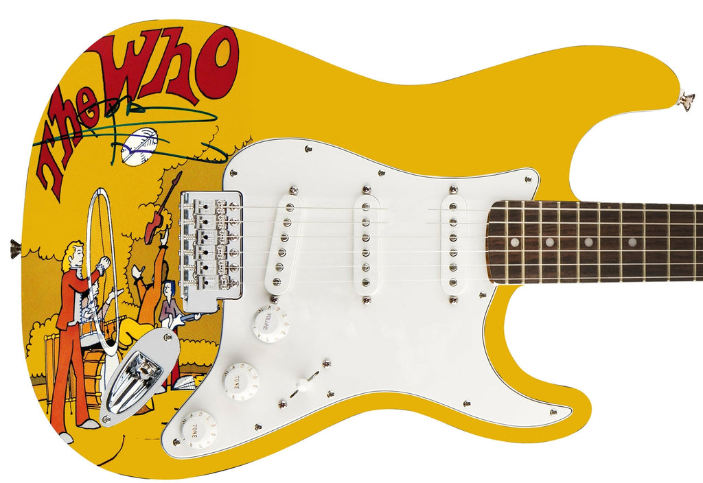 The Who Pete Townshend Autographed Photo Graphics Fender Guitar Exact Video Proof