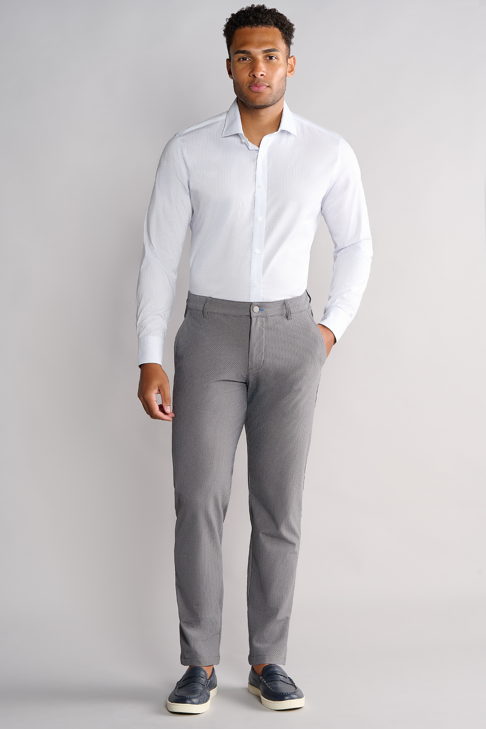 Leader Non-Iron Windowpane // Sky Blue