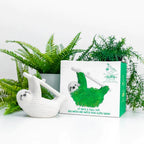 Sloth Ceramic Planter - Desktop Sprouting Chia Pet Plant Pot - Gift Republic