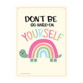 Metal Tin Sign "Don't Be So Hard On Yourself" Beroom / Office Wall Decor #G-101