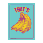 Metal Tin Sign "That's Bananas" Funny Home Office Bedroom Wall Decor  #H-101