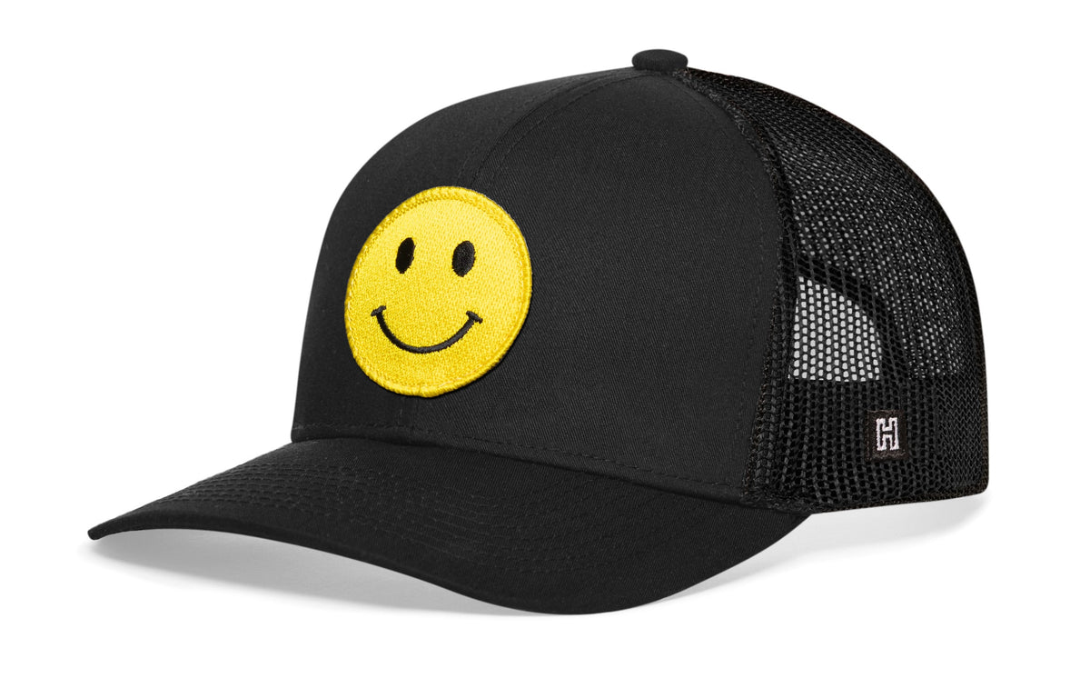 Smiley Face Trucker Hat  |  Snapback