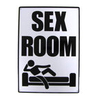 Metal Tin Sign "SEX ROOM" Adult Bedroom Office Man Cave Sexy Wall Decor #E-101