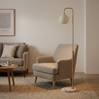 Solaris White Lampshade Floor Lamp