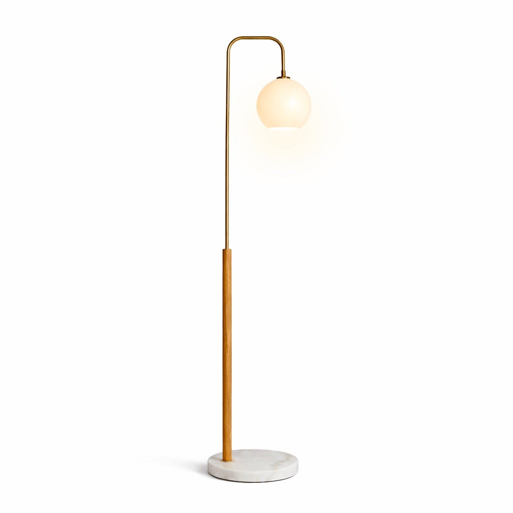Solaris White Lampshade Floor Lamp