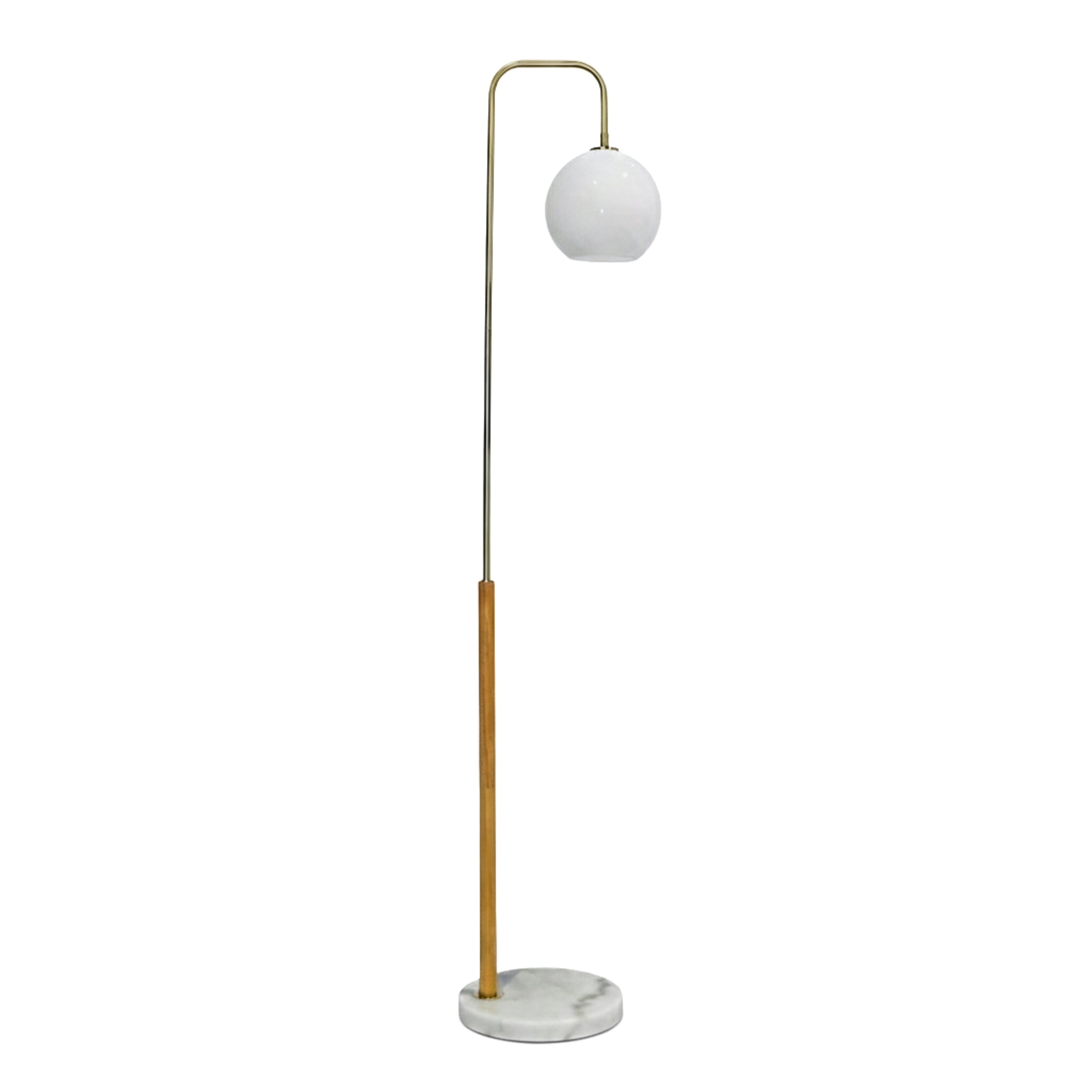 Solaris White Lampshade Floor Lamp
