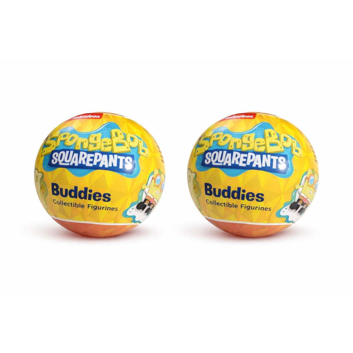 Set of 2 SpongeBob SquarePants 3D Buddies Mystery Collectible Figures