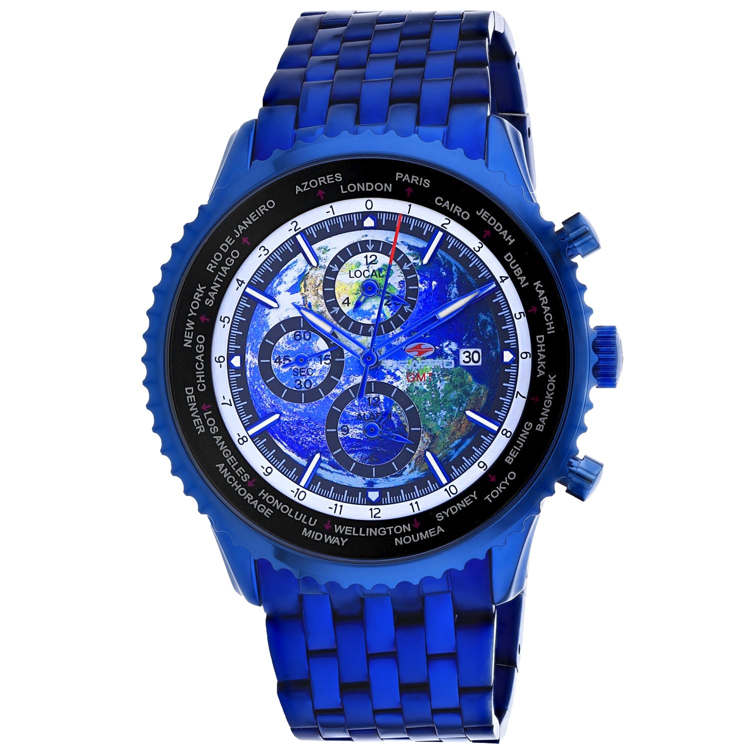 Seapro Men's Meridian World Timer GMT