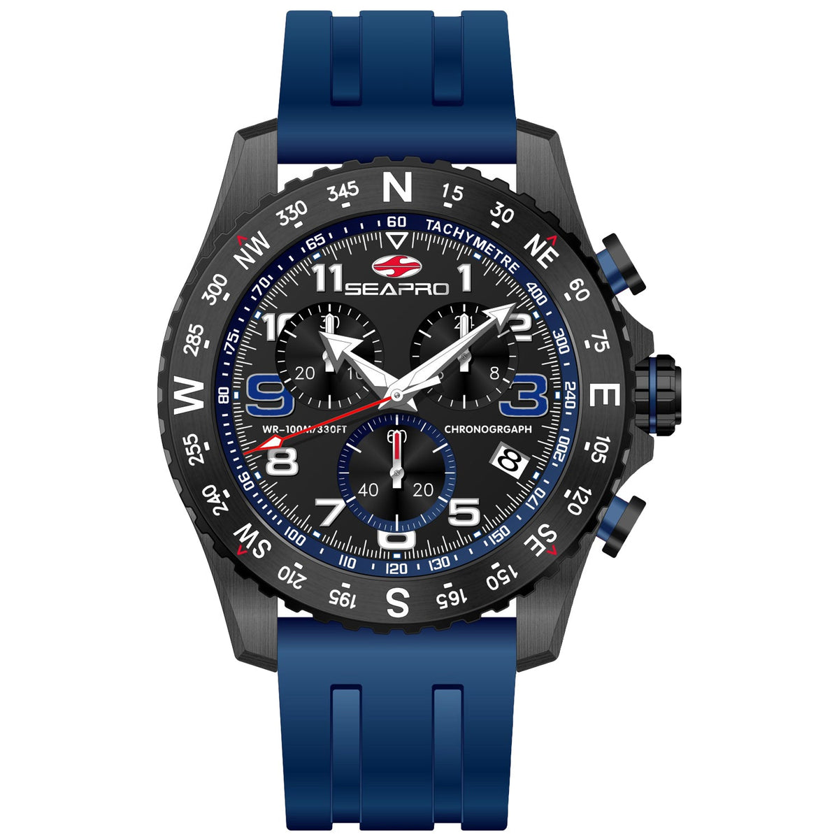 Seapro Men's Gallantry Black Dial Watch - SP9733