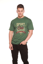 Sport Club Men's Bamboo Viscose/Organic Cotton Short Sleeve Graphic T-Shirt