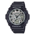 Casio Men’s Analog Digital World Time Watch with Silver Dial - AEQ-120W-7AVCF