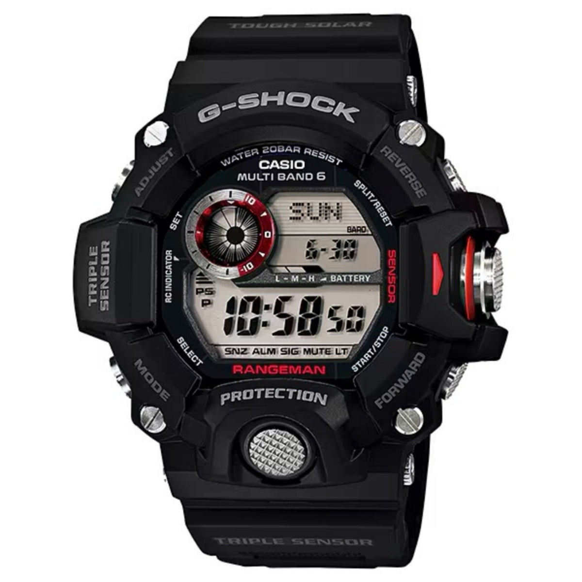 Casio G-Shock Rangeman Men's Black Digital Watch - GW-9400-1DR