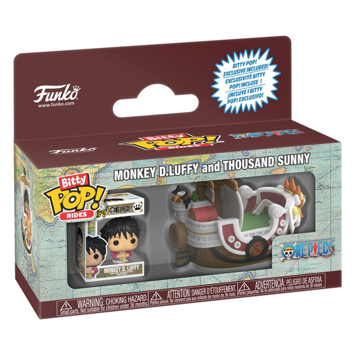 Funko Bitty Pop! Rides One Piece - Luffy with Thousand Sunny Vinyl Figure