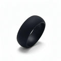 SEAL Silicone Ring for Men and Women Black Comfort Fit Hypoallergenic Thorsten - 8mm