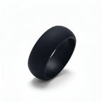SEAL Silicone Ring for Men and Women Black Comfort Fit Hypoallergenic Thorsten - 8mm