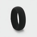 SEAL Silicone Ring for Men and Women Black Comfort Fit Hypoallergenic Thorsten - 8mm