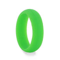 CLOVER Dual Groove Silicone Ring for Men and Women Green Comfort Fit Hypoallergenic Thorsten - 8mm