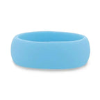 SKYLER Silicone Ring for Men and Women Light Blue Comfort Fit Hypoallergenic Thorsten - 8mm