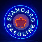 Standard Gasoline Crown Neon Light Sign