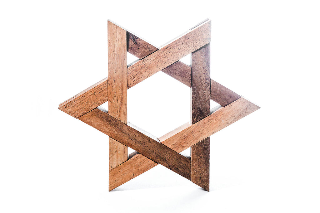 Star of David Wooden Interlocking Puzzle