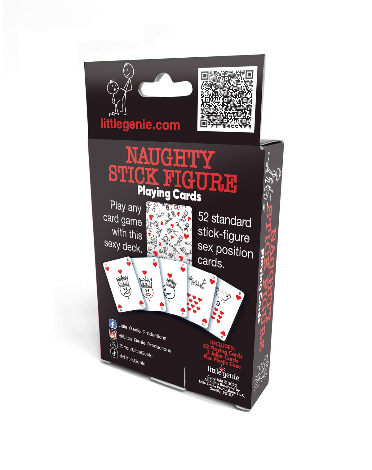 🔥 Naughty Stick Figure Playing Deck of Cards - Adult Funny Gag Gift Party Humor