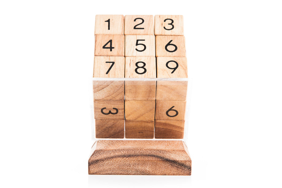 Wooden Sudoku Cube Puzzle