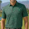 Summertime Cool-Stretch Men's Golf Shirt - Green