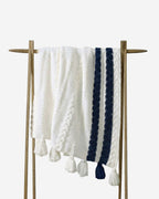 Snug Braided Two-Stripes Throw