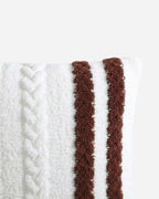 Snug Braided Two-Stripes Throw Pillow